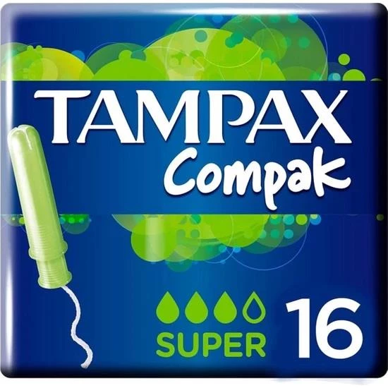 Tampax Compak Tampon Süper 16'lı ürün görseli 1