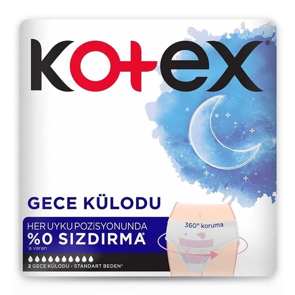 Kotex Gece Külodu 2'li ürün görseli 1