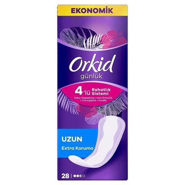 Orkid Günlük Hijyenik Ped Uzun 28'li ürün görseli 1