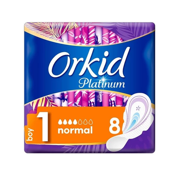 Orkid Platinum Ultra Hijyenik Ped Normal 8'li ürün görseli 1