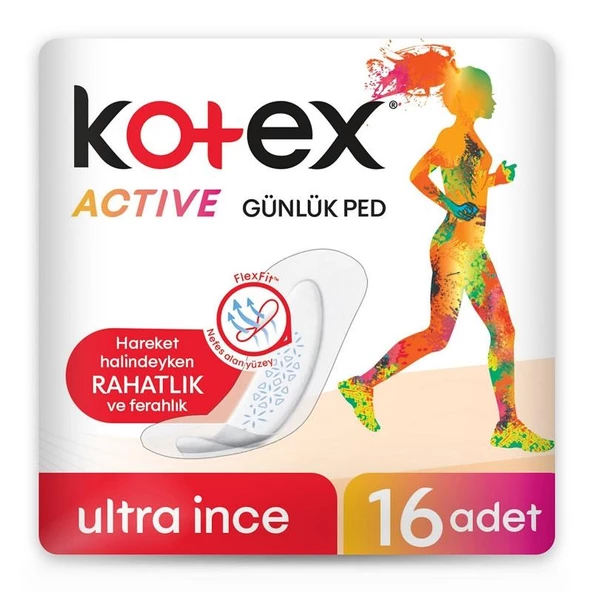 Kotex Active Günlük Ped 16'lı ürün görseli 1