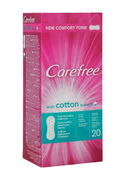 Carefree Cotton Extract Hijyenik Ped 20'li ürün görseli 1