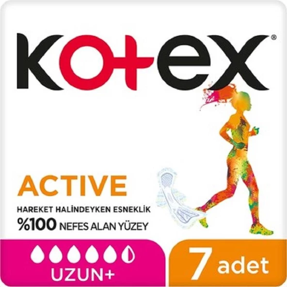 Kotex Activ Plus Uzun Ped 7'li ürün görseli 1
