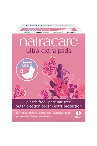 Natracare Ultra Ekstra Ped Uzun 8'li ürün görseli 1