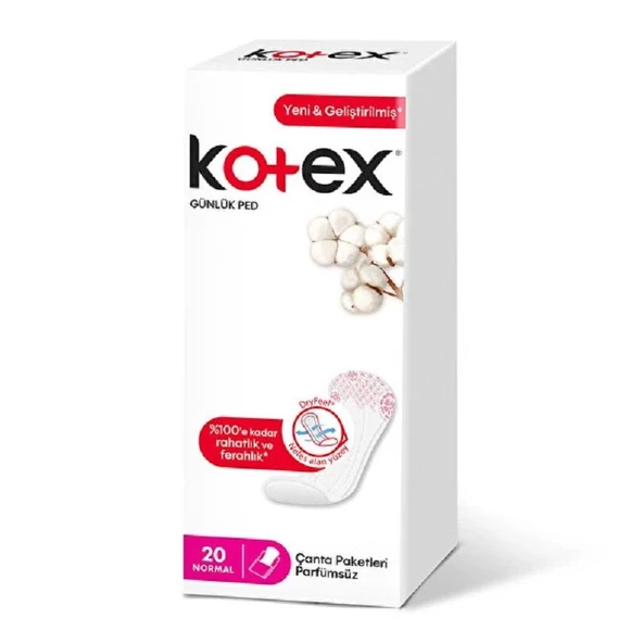 Kotex Günlük Ped Normal 20'li ürün görseli 1