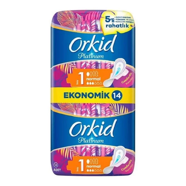 Orkid Platinum Normal Boy 1 Hijyenik Ped 14'lü ürün görseli 1