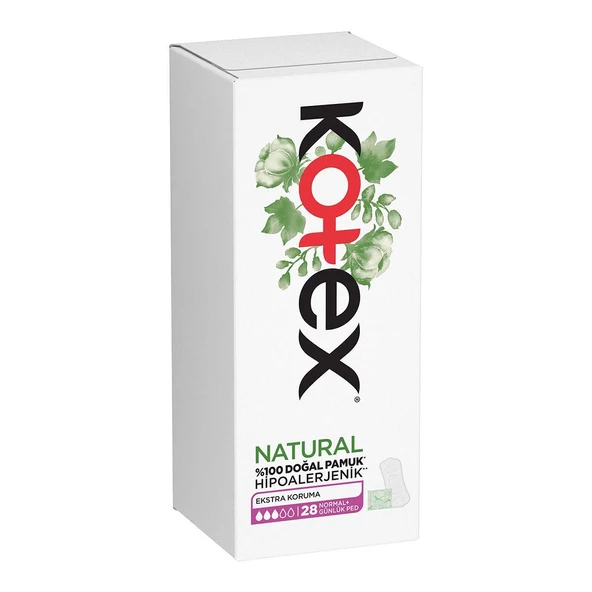 Kotex Günlük Ped Natural Normal 32'li ürün görseli 1