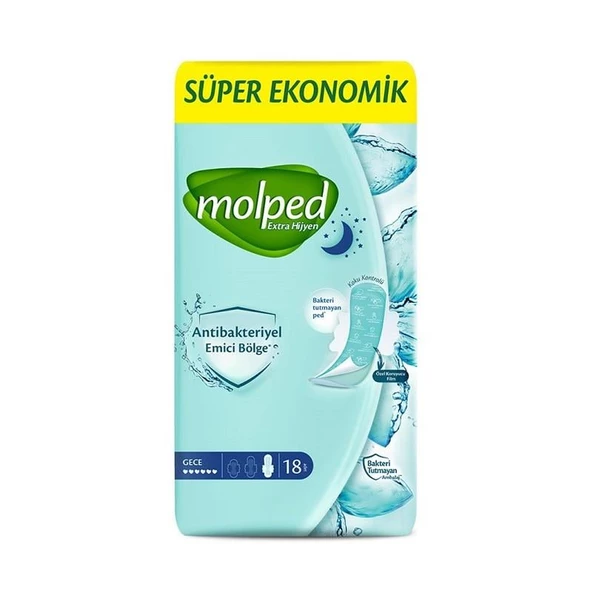 Molped Antibakteriyel Gece 18'li ürün görseli 1