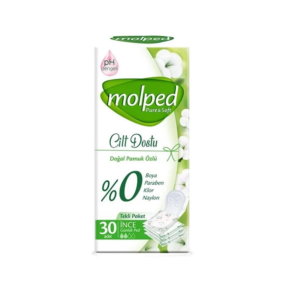 Molped Günlük Pure & Soft İnce Eko 30'lu ürün görseli 1