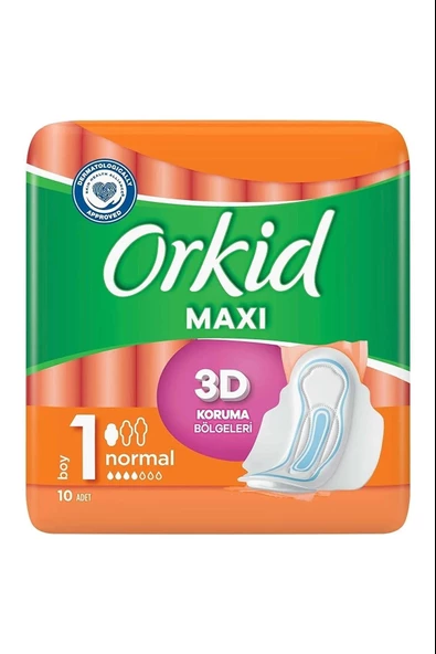 Orkid Maxi Hijyenik Ped Normal 10'lu ürün görseli 1