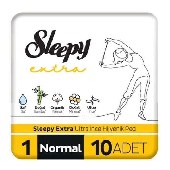Sleepy Extra Hijyenik Ped Normal 10'lu ürün görseli 1