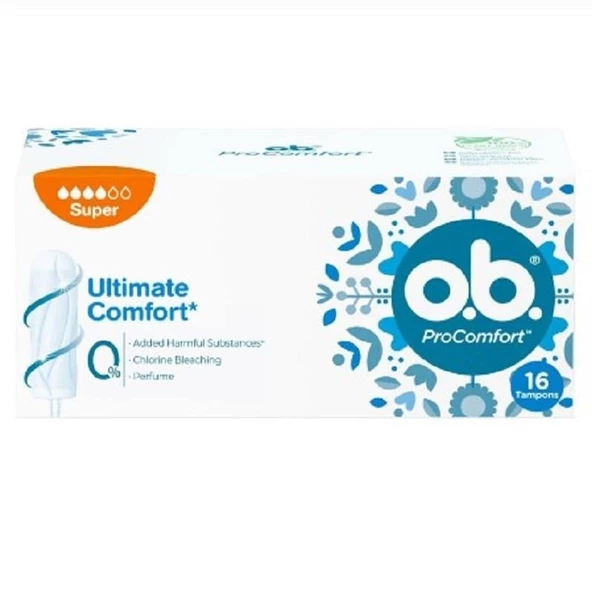 O.B. ProComfort Tampon Süper 16'lı ürün görseli 1