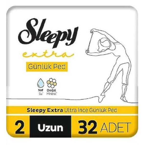 Sleepy Extra Günlük Ped Süper Uzun 32'li ürün görseli 1