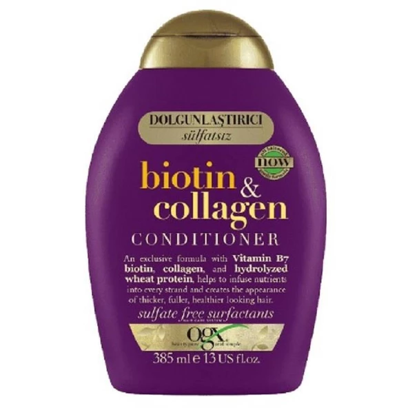 OGX Saç Kremi Dolgunlaştırıcı Biotin & Collagen Bakım 385 ml ürün görseli 1