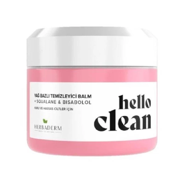 Herbaderm Hello Clean Kuru ve Hassas Ciltler İçin Yağ Bazlı Temizleyici Balm 100 ml ürün görseli 1