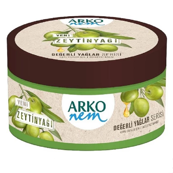Arko Nem Değerli Yağlar Serisi Zeytinyağı Özlü Krem Kavanoz 250 ml ürün görseli 1