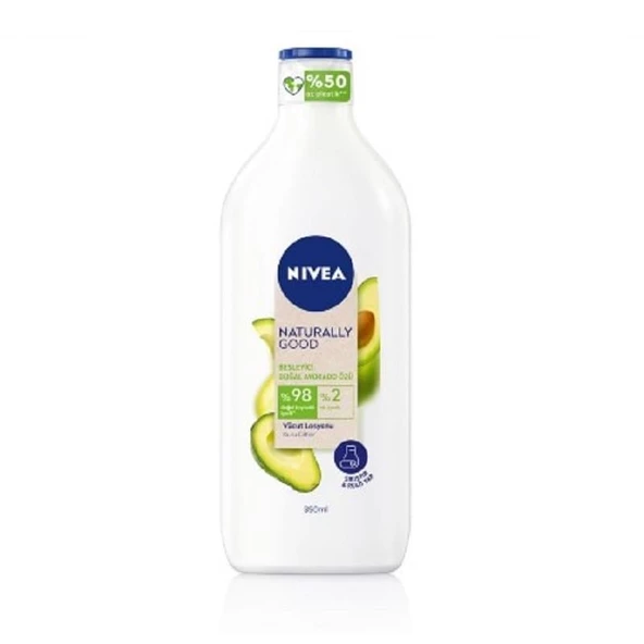 Nivea Naturally Good Avokado Özlü Vücut Bakım Losyonu 350 ml ürün görseli 1