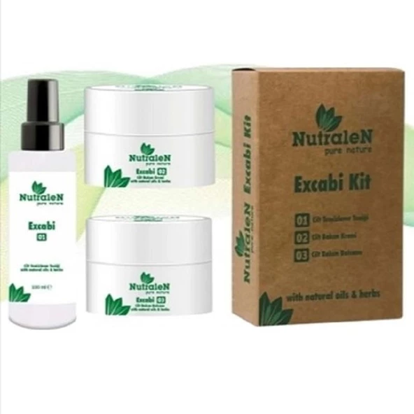 Nutralen Excabi Uyuz Kiti - Tonik 100 ml + Krem 100 ml + Balsam 100 ml ürün görseli 1