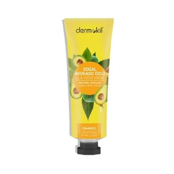 Dermokil Doğal Avokado Yağlı El ve Vücut Kremi 75 ml ürün görseli 1