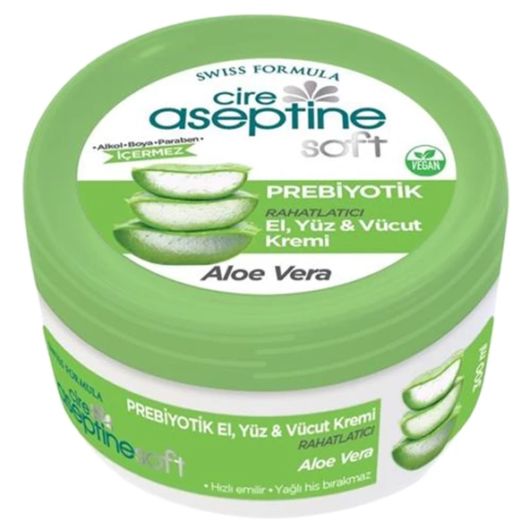 Cire Aseptine Soft Aloe Vera Özlü Prebiyotik Krem 200 ml ürün görseli 1