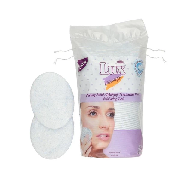 Lux Peeling Etkili Makyaj Temizleme Pamuğu 40'lı ürün görseli 1