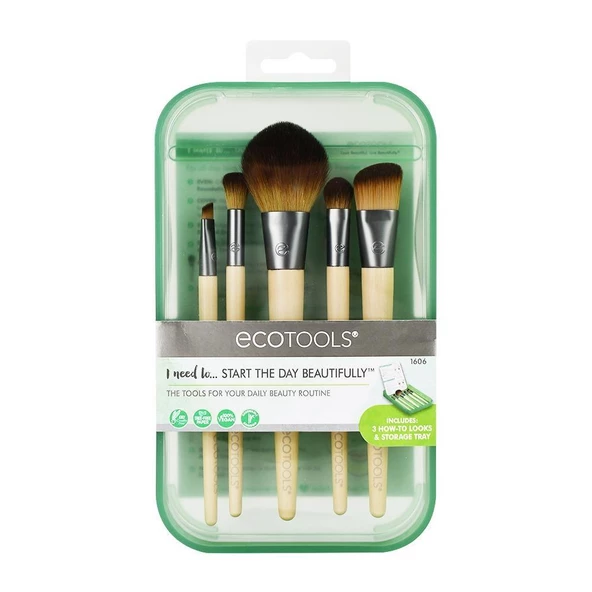 Ecotools Start The Day Makyaj Fırçası Seti ürün görseli 1