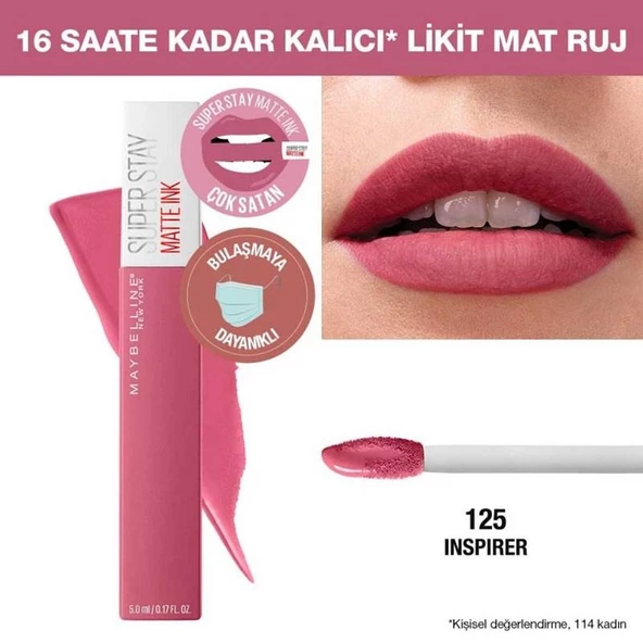Maybelline Ruj SuperStay Matte Ink 125 ürün görseli 1