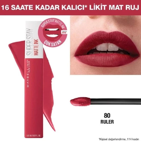 Maybelline Ruj Matte İnk 80 - Resim 4