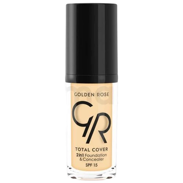 Golden Rose Total Cover 2 In 1 Foundation & Concealer - 2'si 1 Arada Fondöten ve Kapatıcı No: 21 ürün görseli 1