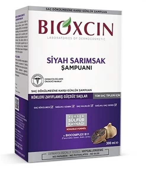 Bioxcin Siyah Sarımsak Şampuanı 300 ml ürün görseli 1