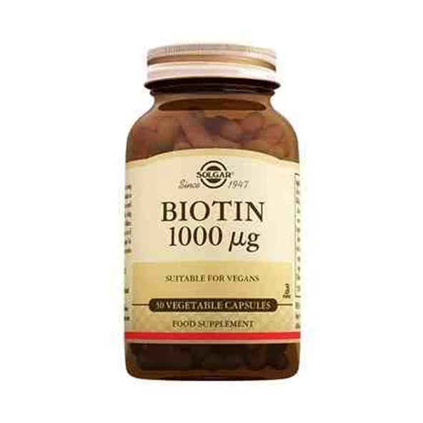 Solgar Biotin 1000 mcg 50 Kapsül ürün görseli 1