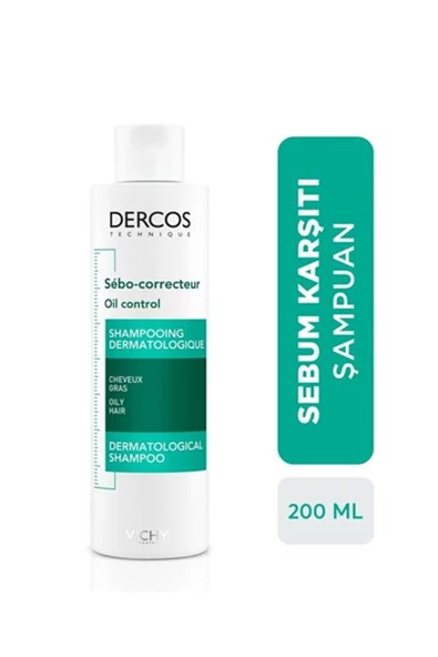 Vichy Dercos Sebo Correcteur Şampuan Sebum Karşıtı 200 ml ürün görseli 1