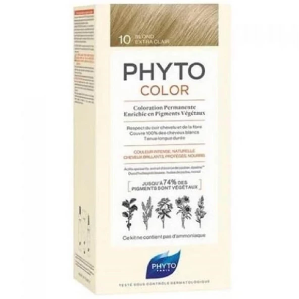 Phyto Color Saç Boyası 10  - Extra Hafif Sarı ürün görseli 1