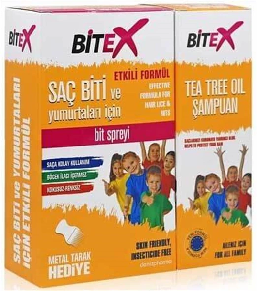 Bitex Bit Spreyi 100 ml + Şampuan 150 ml - Çelik Tarak Hediyeli ürün görseli 1
