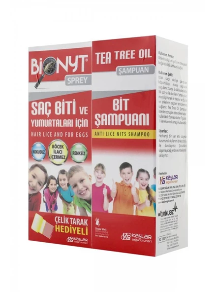 Bionyt Bit Spreyi 100 ml + Bionyt Tea Tree Oil Şampuan 150 ml - Kofre ürün görseli 1