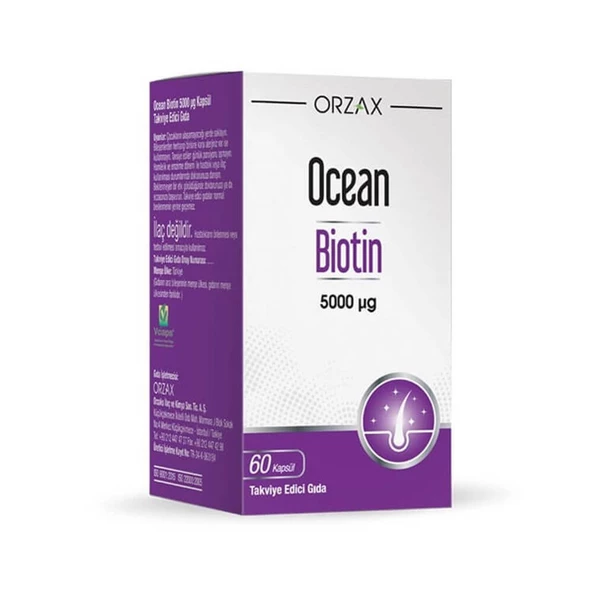 Ocean Biotin 5000 mcg 60 Kapsül ürün görseli 1