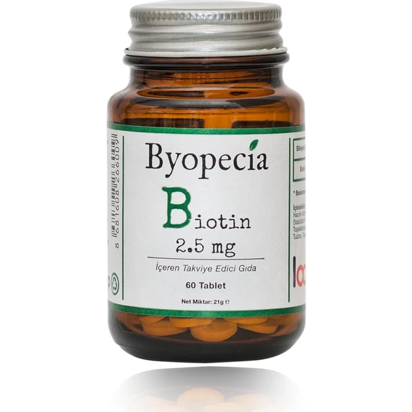 Byopecia Biotin 2,5 mg 60 Tablet ürün görseli 1