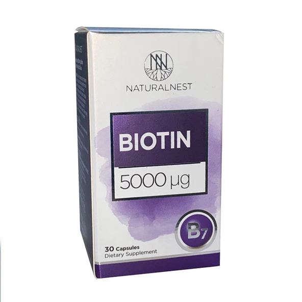 Naturalnest Biotin 5 mg 30 Kapsül ürün görseli 1