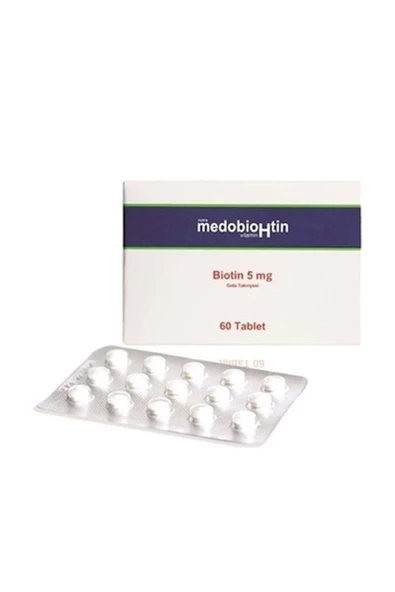 Medohbiotin 5 mg 60 Tablet - Eski Ambalaj ürün görseli 1