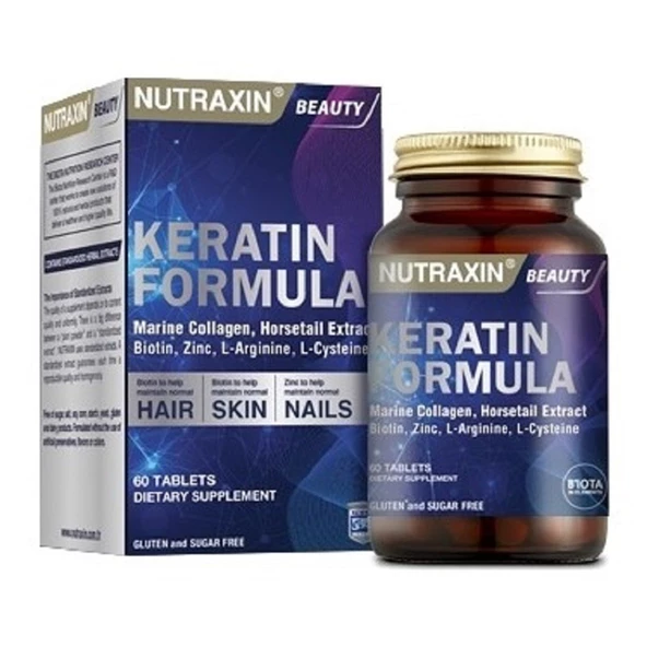 Nutraxin Keratin Formula 60 Tablet ürün görseli 1