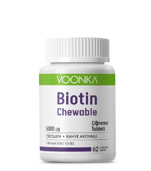 Voonka Biotin Chewable 62 Çiğneme Tableti ürün görseli 1