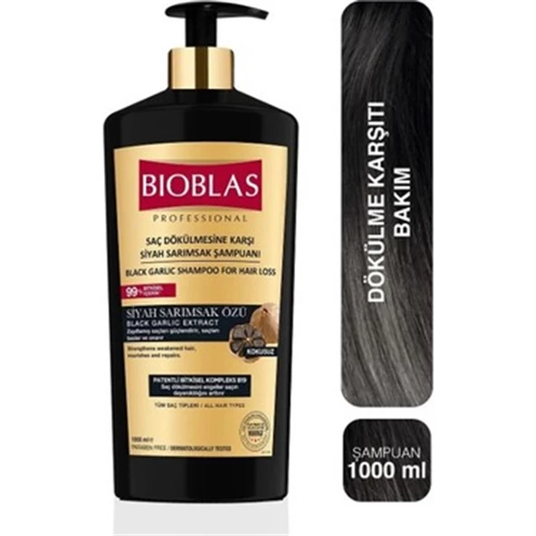 Bioblas Sarımsaklı Siyah Şampuan 1000 ml ürün görseli 1