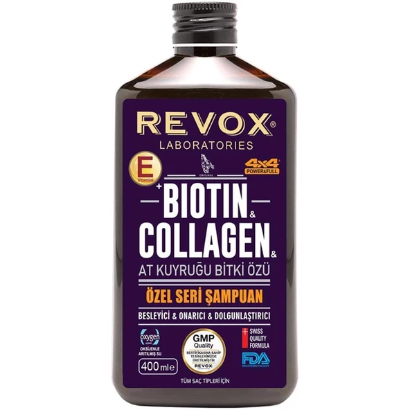 Revox Biotin & Collagen & At Kuyruğu Bitki Özlü Şampuan 400 ml ürün görseli 1