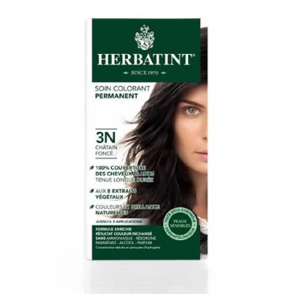 Herbatint Bitkisel Saç Boyası 3N Dark Chestnut Koyu Kestane150 ml ürün görseli 1