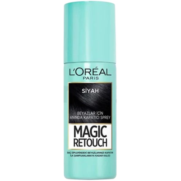 L'Oreal Paris Magic Retouch 1 Beyaz Kapatıcı Saç Spreyi - Siyah ürün görseli 1