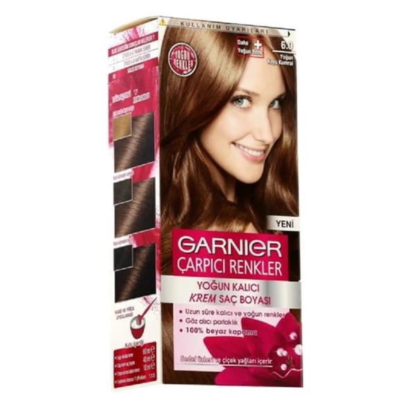 Garnier Color Naturels Çarpıcı Renkler Boya 6.0 Yoğun Koyu Kumral ürün görseli 1