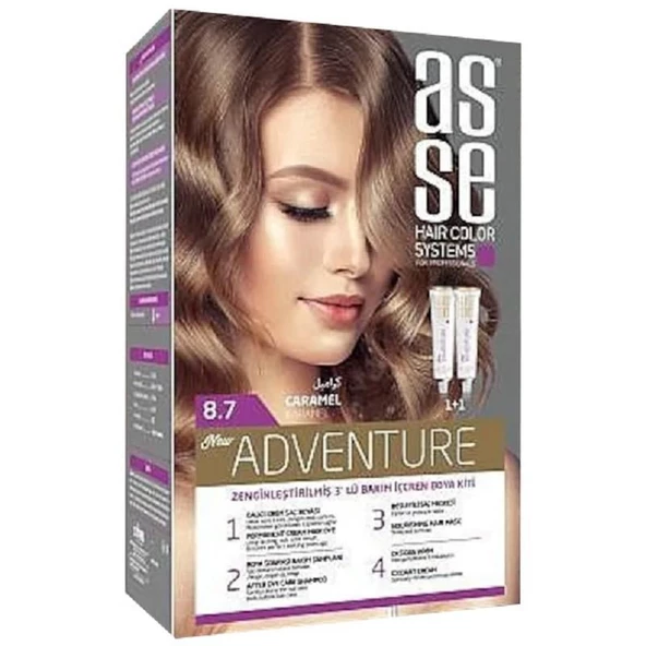 Asse Hair Color System Saç Boyası Karamel No: 8.70 ürün görseli 1