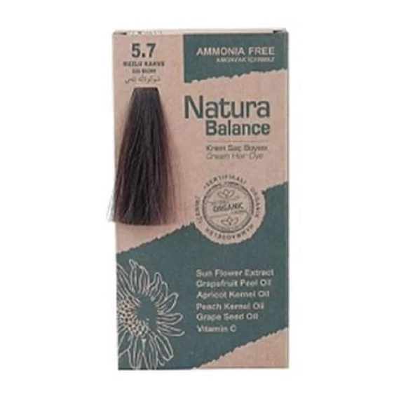 Natura Balance Organik Krem Saç Boyası 60 ml - 5.7 Buzlu Kahve ürün görseli 1