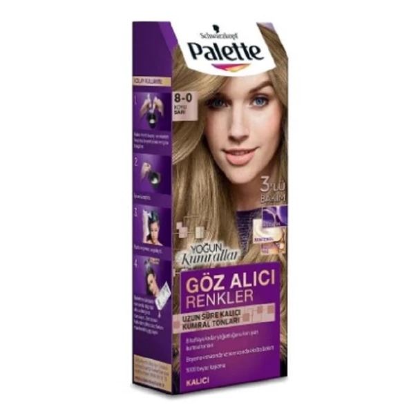 Palette Natural Göz Alıcı 8-0 Koyu Sarı ürün görseli 1