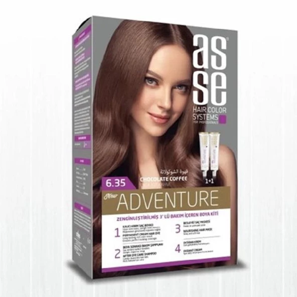 Asse Hair Color System Saç Boyası Çikolata Kahve No: 6.35 ürün görseli 1